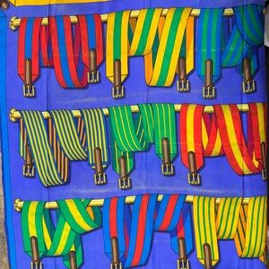 Hermes  Les Sangles Silk  Scarf